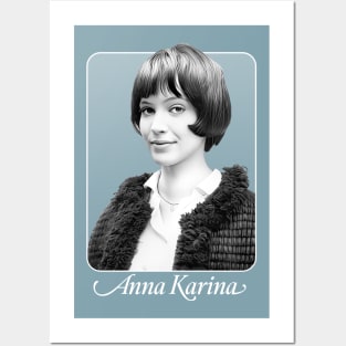 Anna Karina \/\/\ Retro Style Fan Artwork Posters and Art